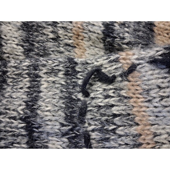 👚 Rachel Rachel Roy Women’s Knit Cardigan Sweater Multicolor Gray Tan Black M - Picture 12 of 12